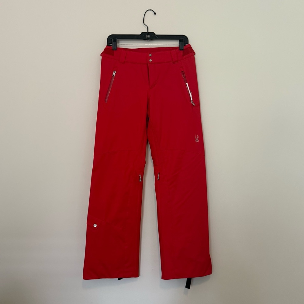 NEW - Spyder Women's The Traveler Athletic Fit Red Ski Pants - Vampire 6-R